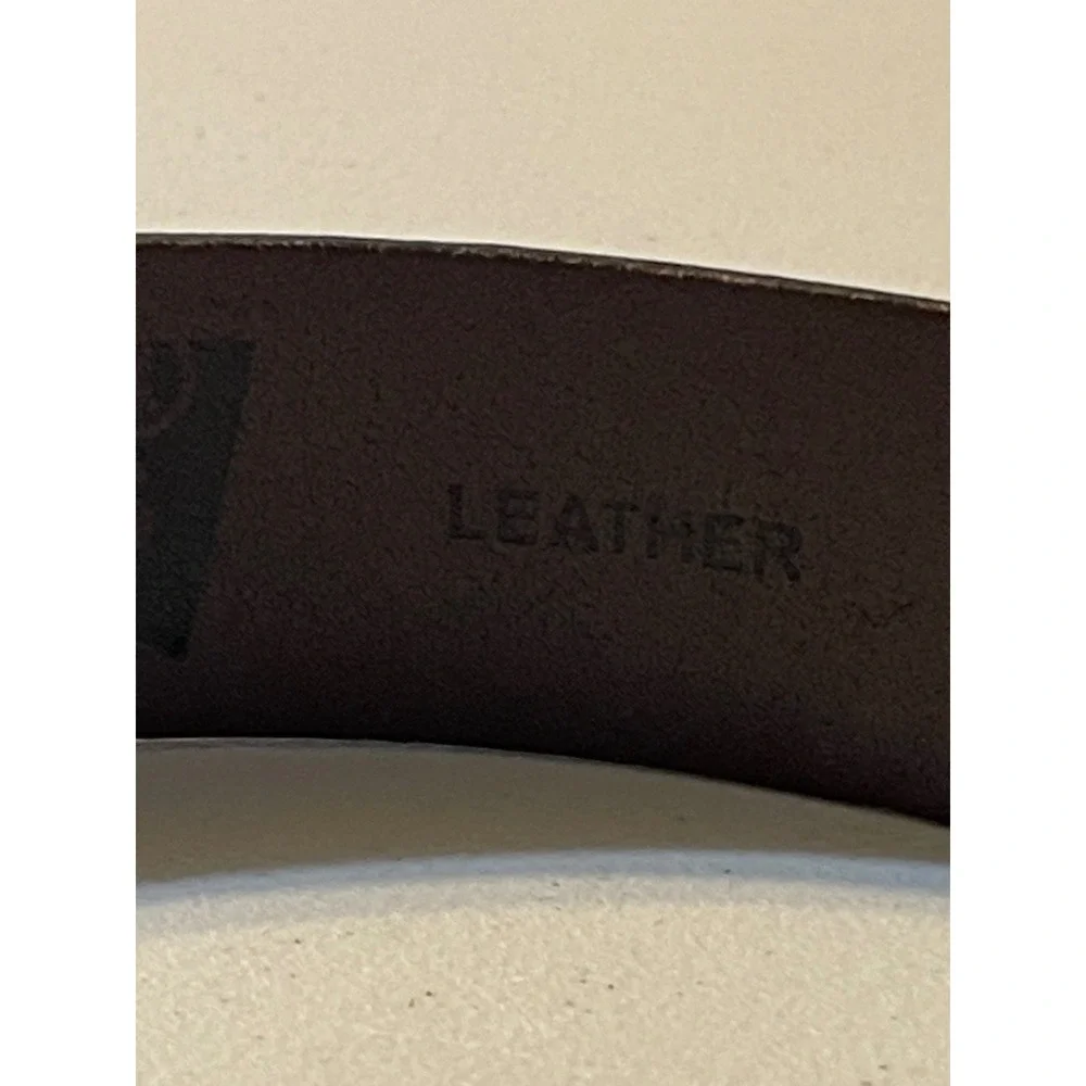 Levi's‎ Leather Belt Women L 38-40 Brown Silver Buckle Casual Accessory